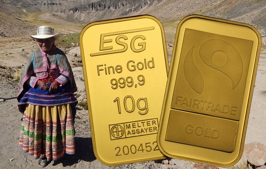 Edelmetallbarren aus Fairtrade Gold